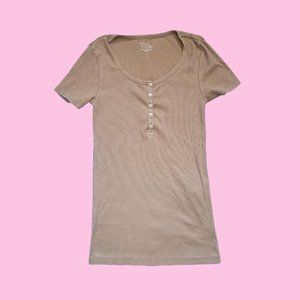 Vintage Y2k Tan Stretchy top